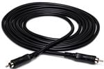 Hosa CRA-100 Unbalanced Interconnect Cable RCA to RCA Front View